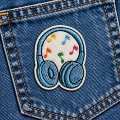 Alternative view of Music Made Visible - Embroidered Iron-On Patch