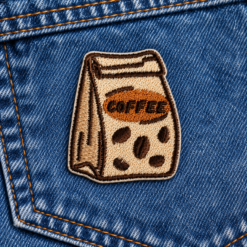 Alternative view of Coffee Bean Bag - Embroidered Iron-On Patch