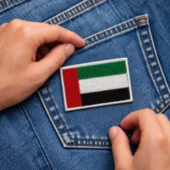Alternative view of UAE Flag - Embroidered Iron-On Patch