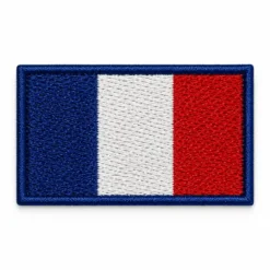 France Flag - Embroidered Iron-On Patch