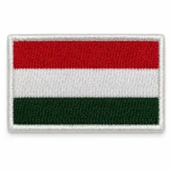 Hungary Flag - Embroidered Iron-On Patch
