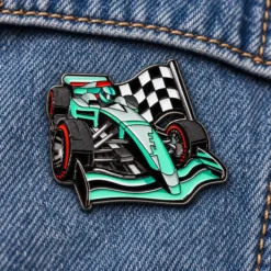 Green Car - Brooch Enamel Pin