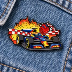 Blue Car - Brooch Enamel Pin