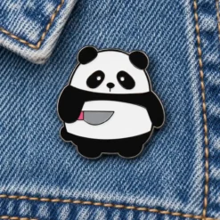 Scary Panda - Brooch Enamel Pin