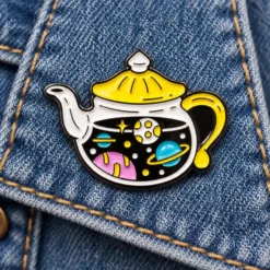 Space Tea - Brooch Enamel Pin