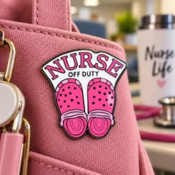 Alternative view of Nurse Off Duty - Brooch Enamel Pin