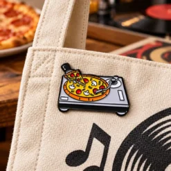 Pizza Recorder - Brooch Enamel Pin - Image 2