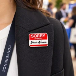 Alternative view of Sorry, I Forgot Your Name - Brooch Enamel Pin