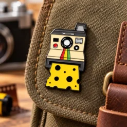 Alternative view of Say Cheese - Brooch Enamel Pin